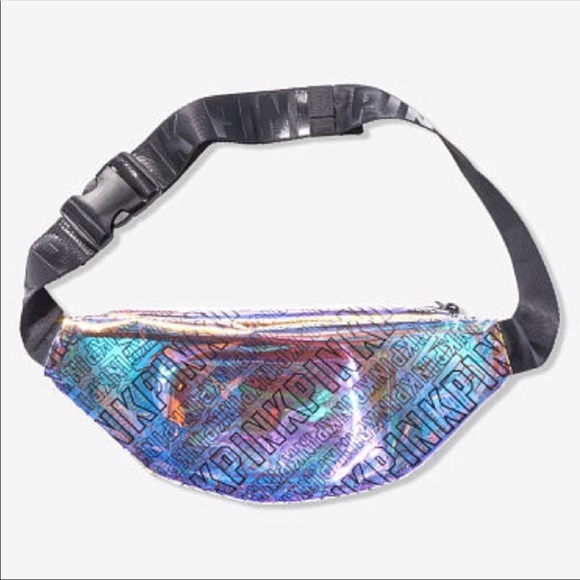 NEW‼️ VICTORIA’S SECRET PINK IRIDESCENT BELT BAG - Picture 3 of 3